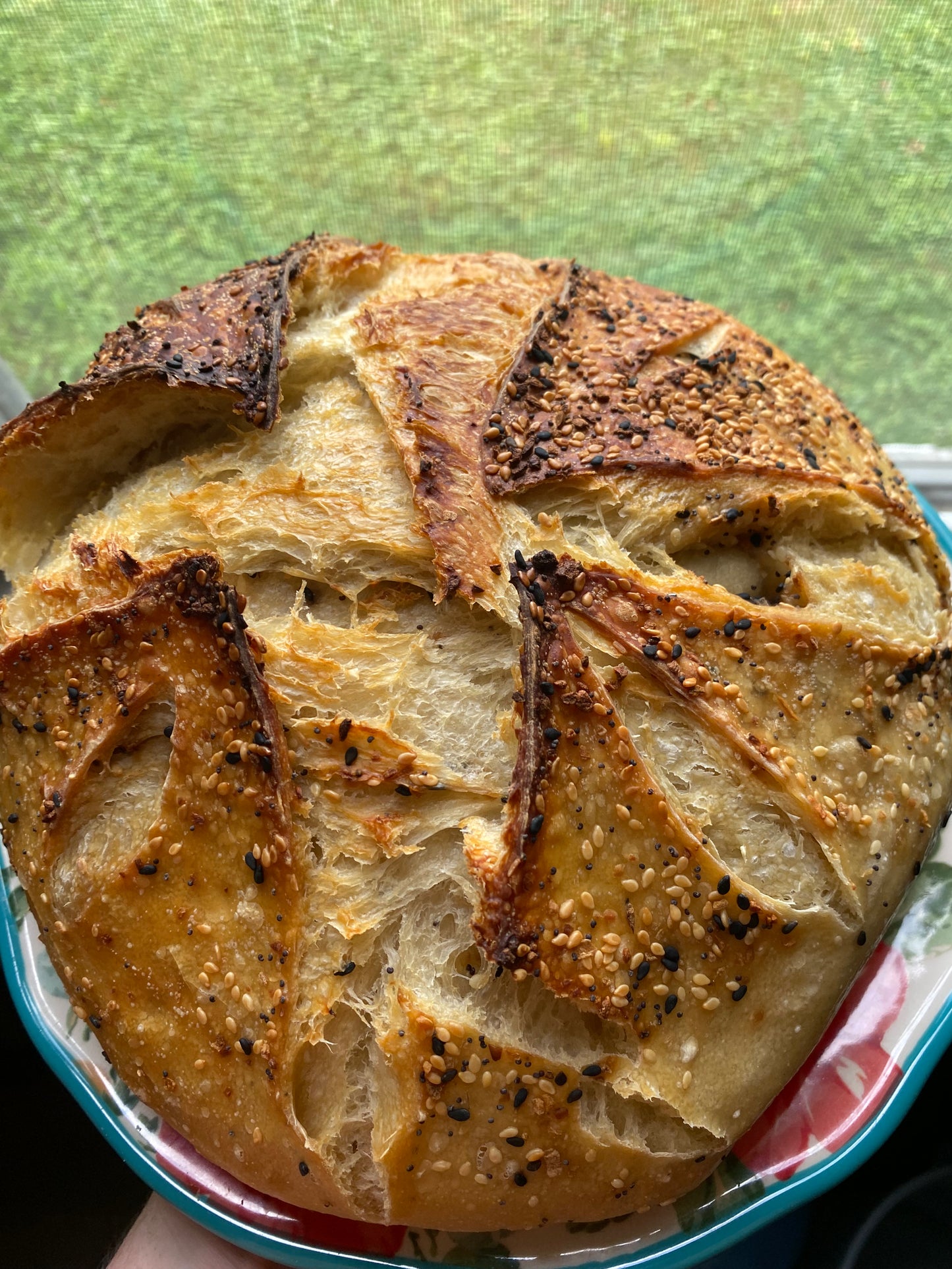 Everything Seasoning Sourdough Loaf