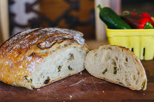 Jalapeño Cheddar Sourdough Loaf