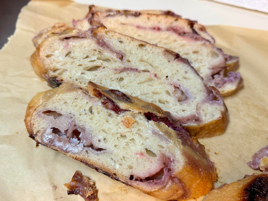 Strawberry White Chocolate Sourdough Loaf